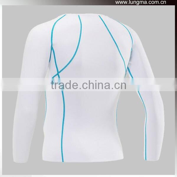 Long Short Sleeve Wholesale Blank Custom Compression Shirts