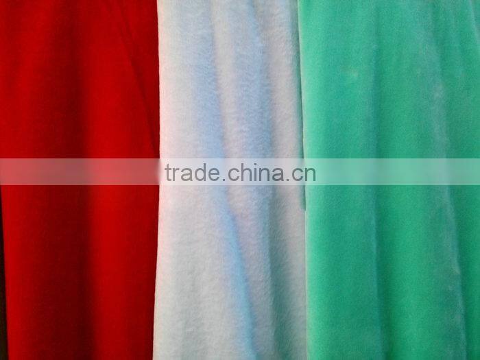 Hot Selling Short Pile Velboa Plush Fabric For Curtain