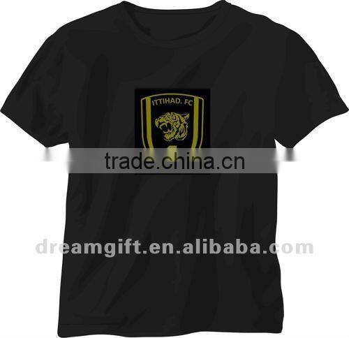 2012 LED flashing T-Shirt Sound Activated Light Up Down Music Party Equalizer