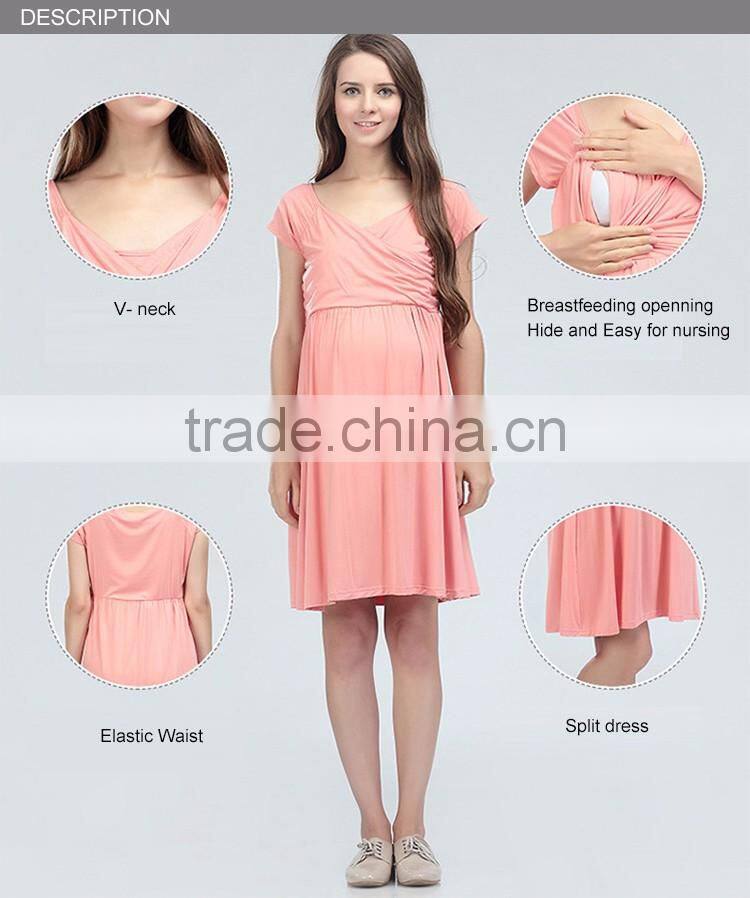 Leisure Maternity Casual Dresses Ladies Nursing Clothing Mod Style Pregnant Women Skirts
