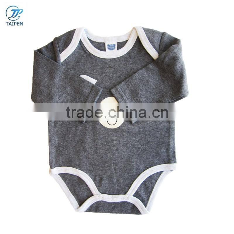 Newborn Baby Clothes Unisex Baby Body Suit With Cute Bear Pattern Long Sleeve Spring Baby Romper