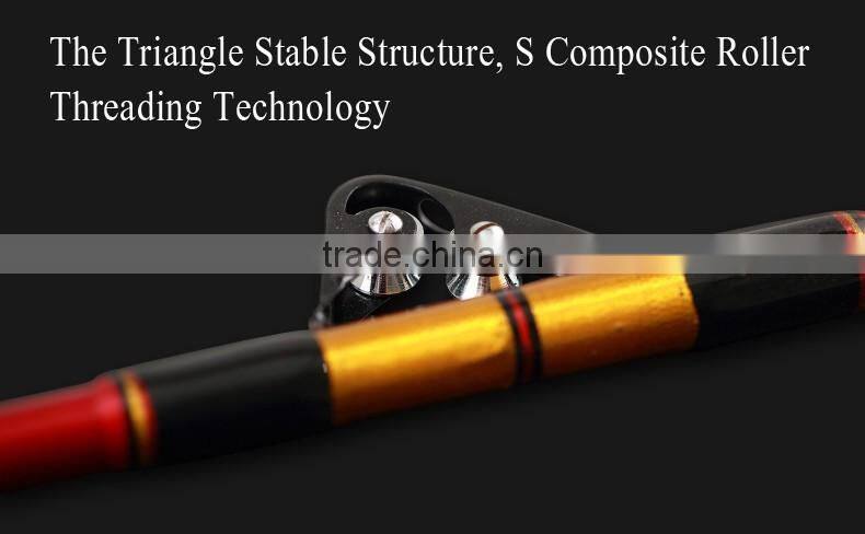 Weihai solid fiberglass trolling rod,boat rod