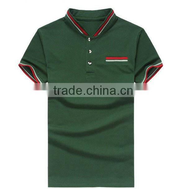 Mens short sleeve V-neck polo tops TB04