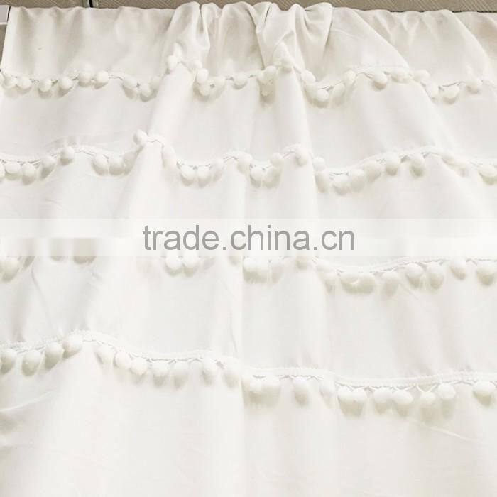 China Supplier Mildewproof Durable Hotel Shower Curtain
