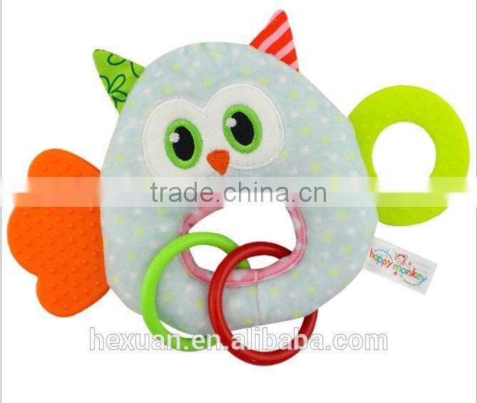 Baby Teethers Teething, Relief Teething Toys Soft Teething Bell Rings