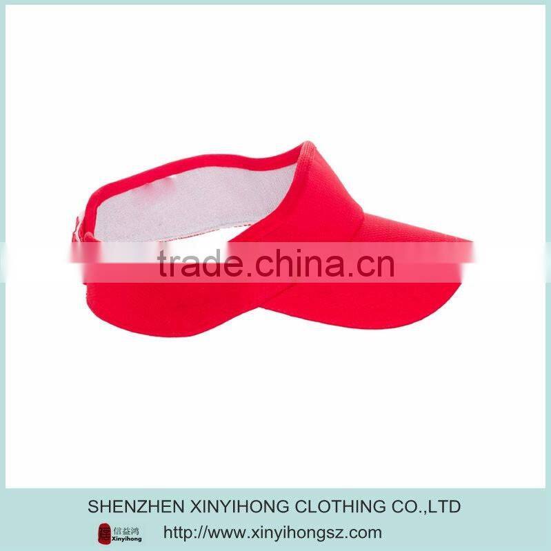100% polyester mesh golf visors caps