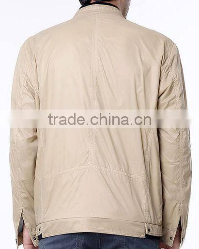 rib fabric living style thin jacket for man