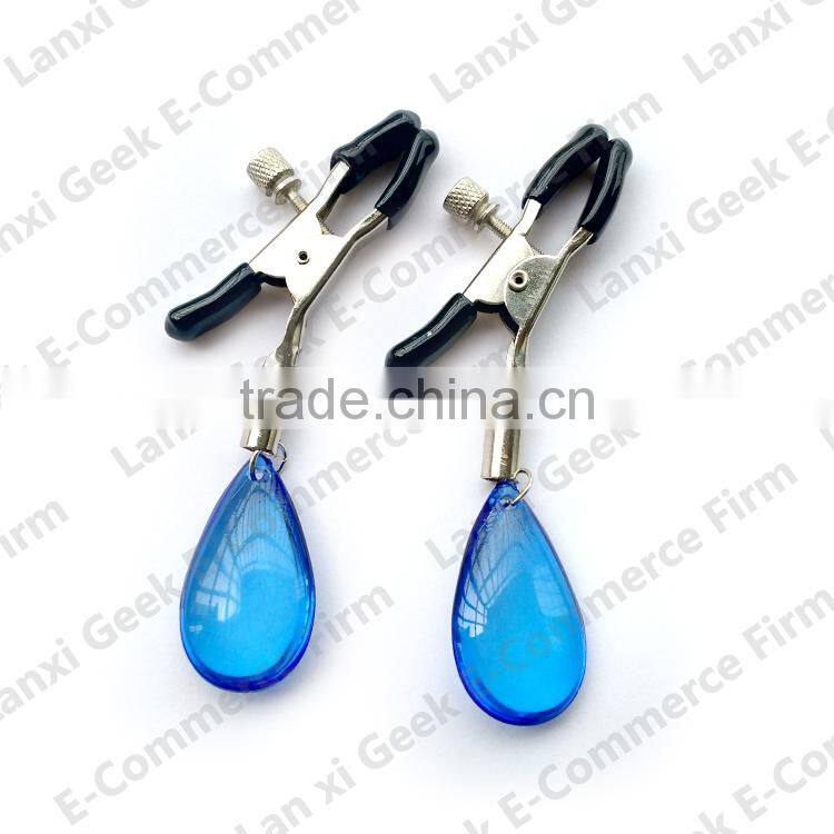 GEEK sexy 1 Pair Nipple Clamps Clips Jewellery Bust Massager Stimulate Sex Toy Flirt Adult china sex toys supplier
