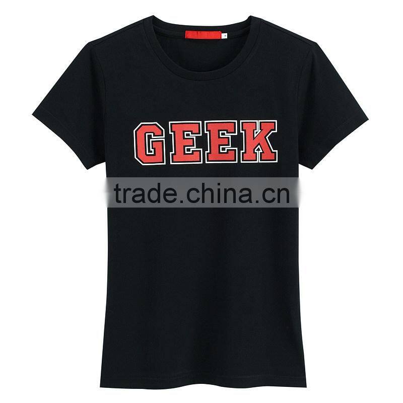 cotton custom print black t shirt design