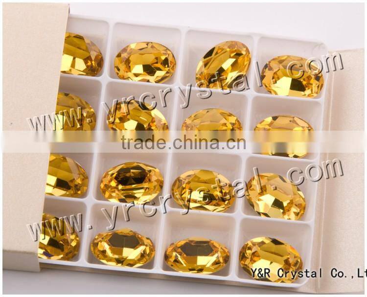 #4120 oval fancy stones 18*25mm oval crystal for wedding dresses