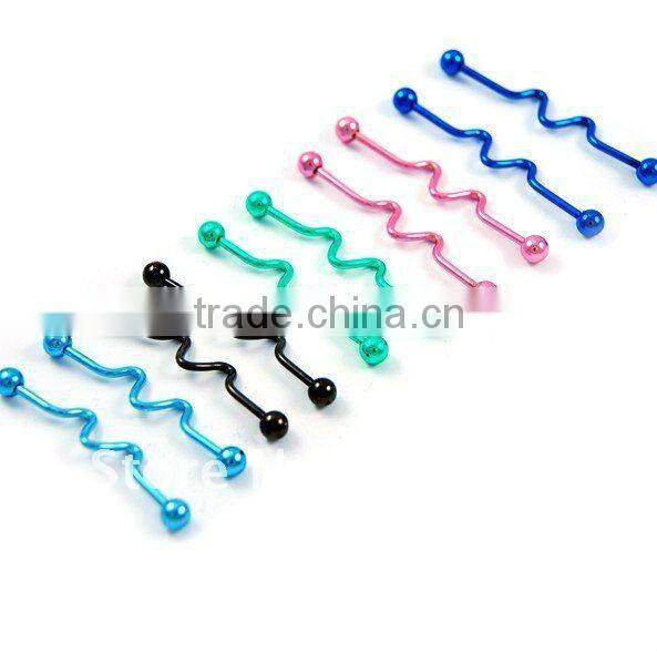 New Hot styles goblet industrial tongue barbell