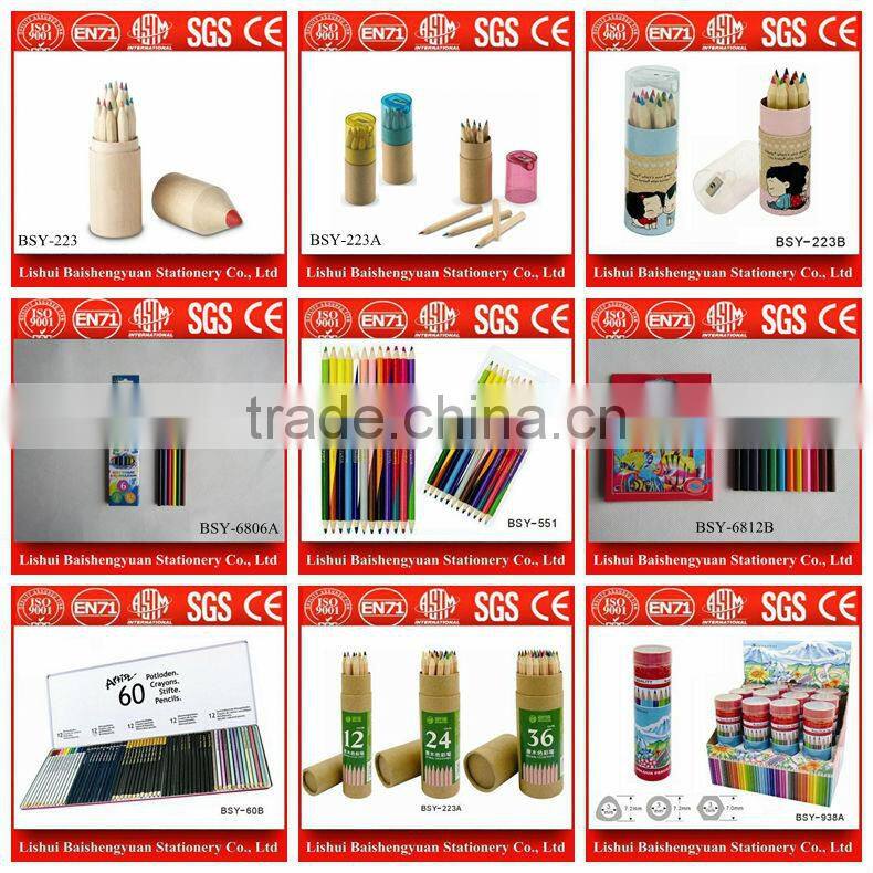 12PK crystal black wood pencil