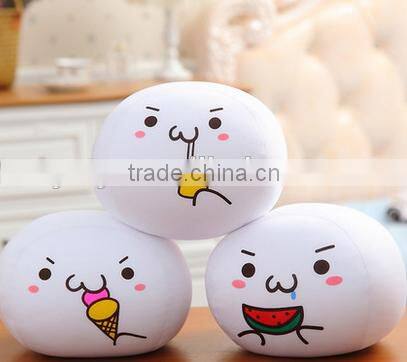 OEM funny round snow ball plush toy