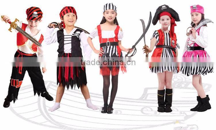 TV funny cartoon character china children's pirate costumes