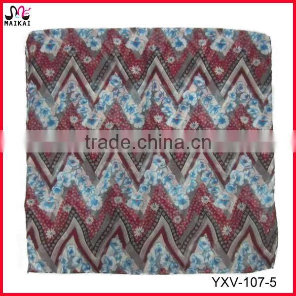 Classic leopard design animal printed polyester scarf