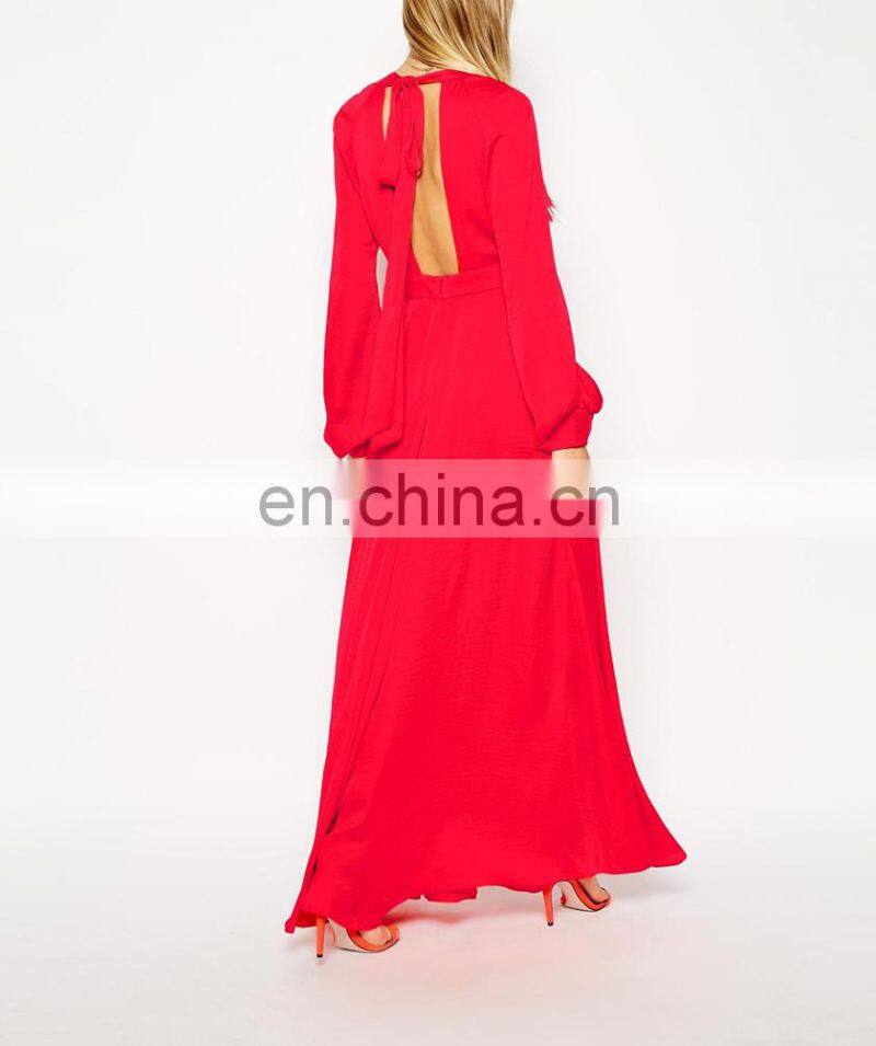 CHEFON Pleated maxi cheap long evening dresses