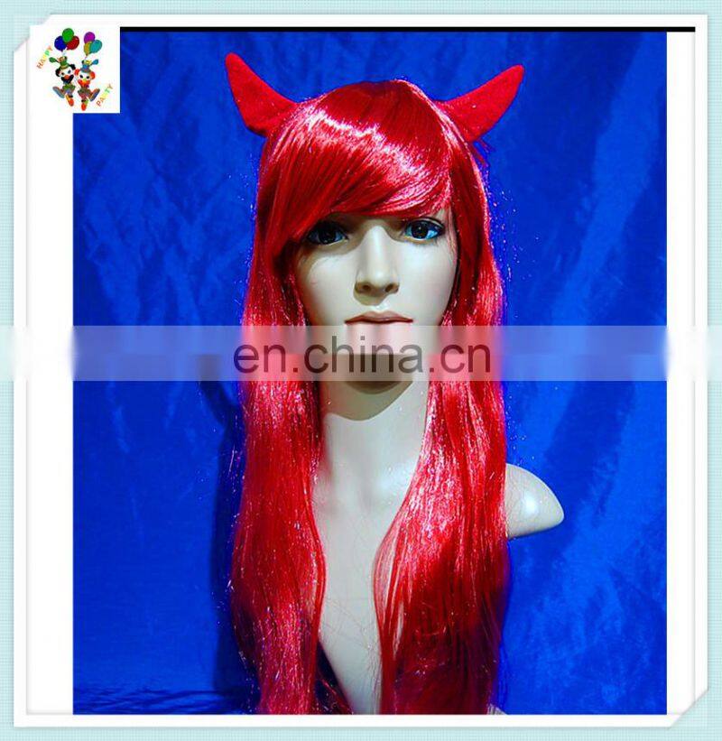 Ladies Fancy Dress Costume Fabulous Red Devil Halloween Wigs HPC-0022