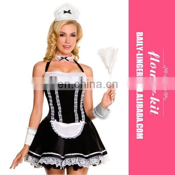 Gently french maid dress cosplay sexy underwear halloween costume dress