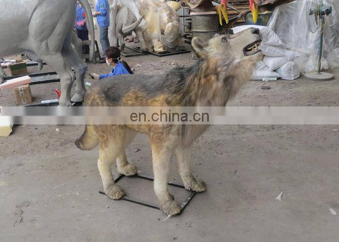 Zoo decoration high quality animatronic were wolf