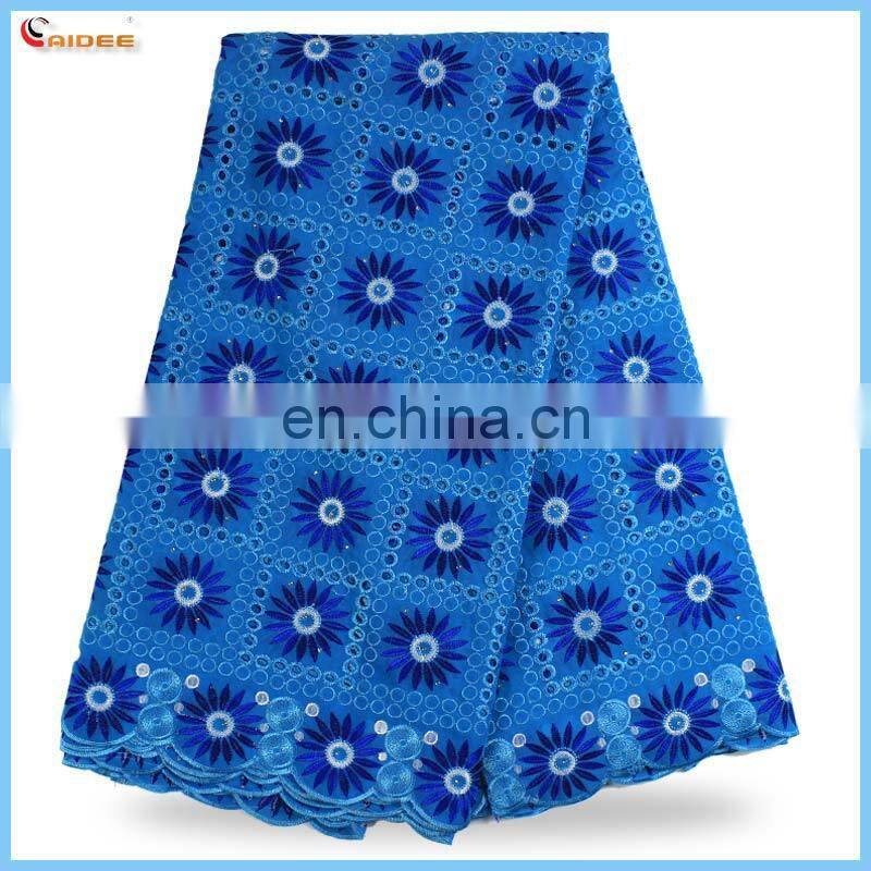 wholesale voile african lace fabric white+red LS1573028