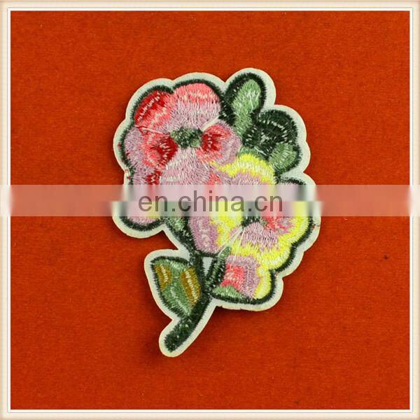 2016 hot sale appliques floral embroidery patches for garment