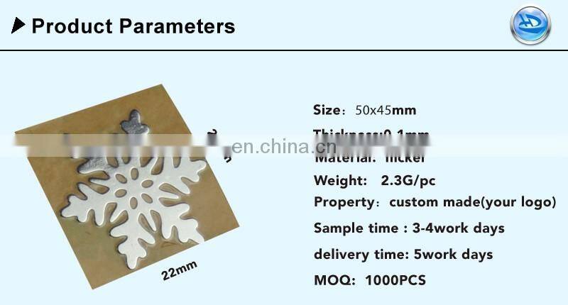 Embossed Customized Metal 3d Raised Sticker