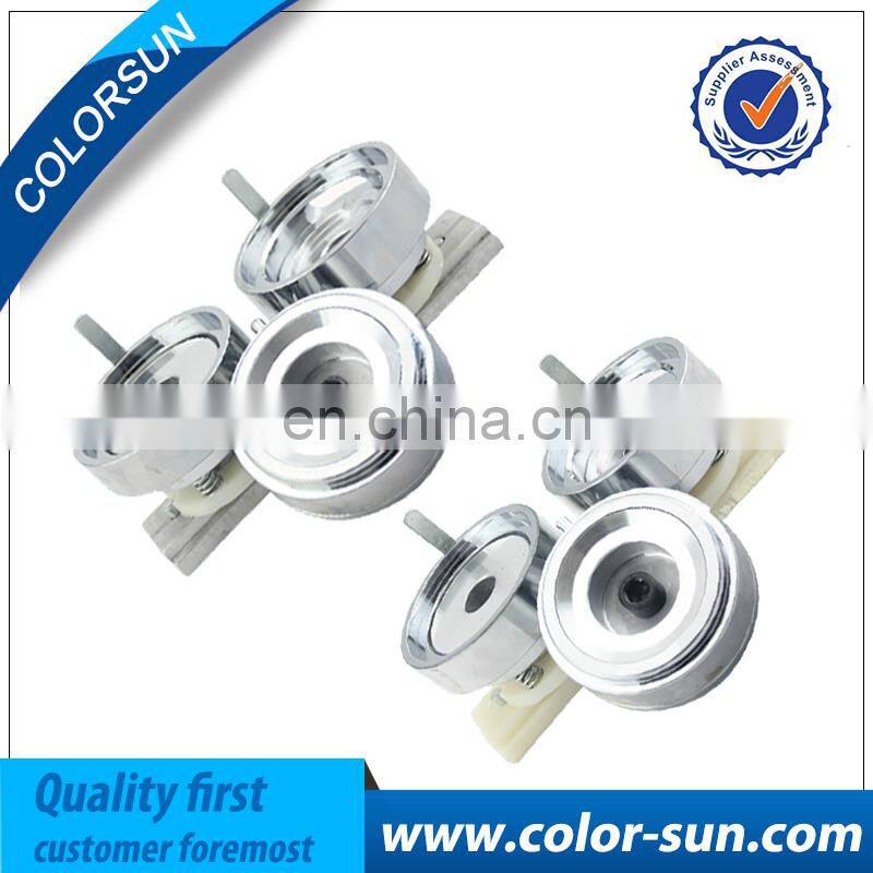 hot selling Automatic Pnuematic Plastic Metal Badge Making Machine for 25-75mm button