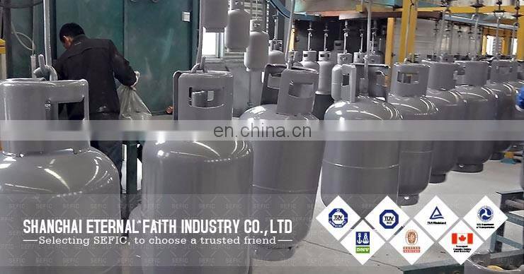 3kg-48kg Orange Color Cooking LPG Cylinder