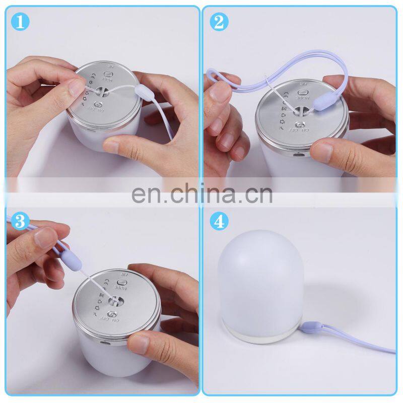 2020 amazon USB rechargeable remote control muti-colors changed home decoration night light led for baby feeding kids