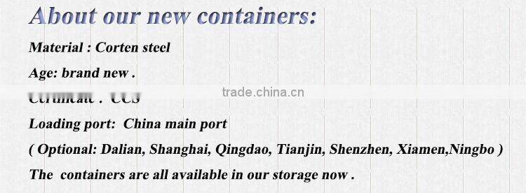 20'length feet marine container for sale