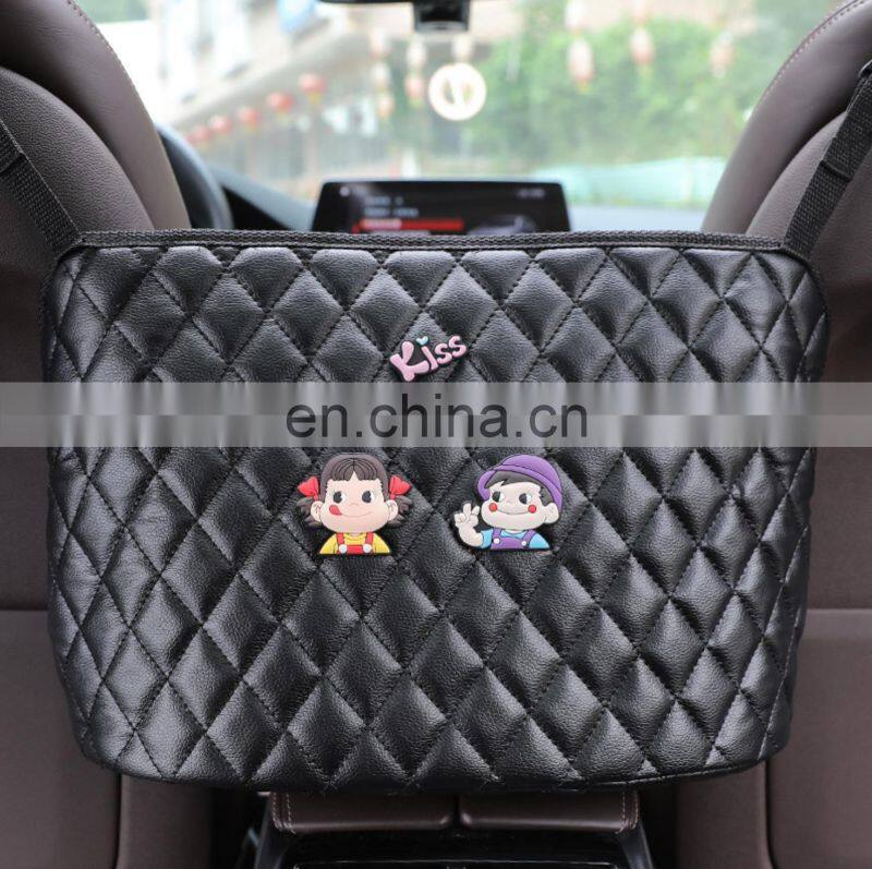 Car Net Pocket Handbag Holder Driver Storage Netting Pouch Handbag Holder Front Seat Storage Barrier of Backseat Pet Kids