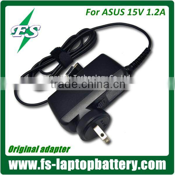 Newest 18W AC Adapter for Asus 15V 1.2A laptop adapter charger Transformer TF300T TF700T T101 T201