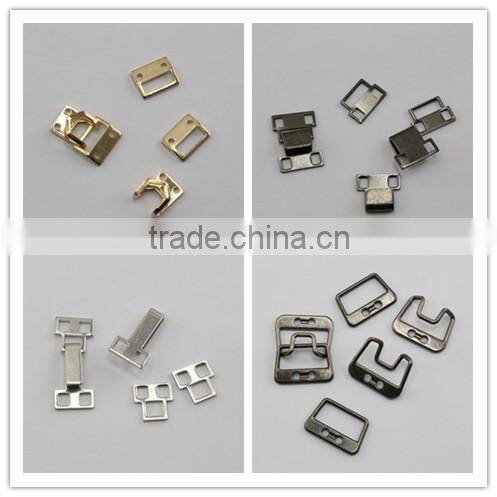 Metal brass nickel color trouser hook and eyes