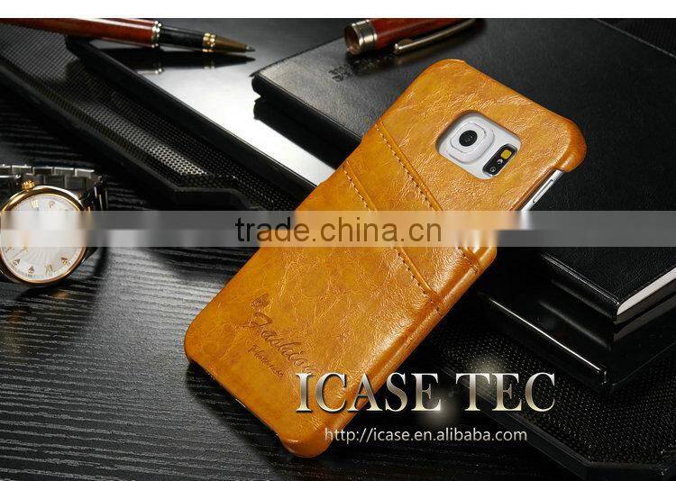 Best Quality PU Leather Case for S6 edge Cover, for Samsung S6 edge Phone Case