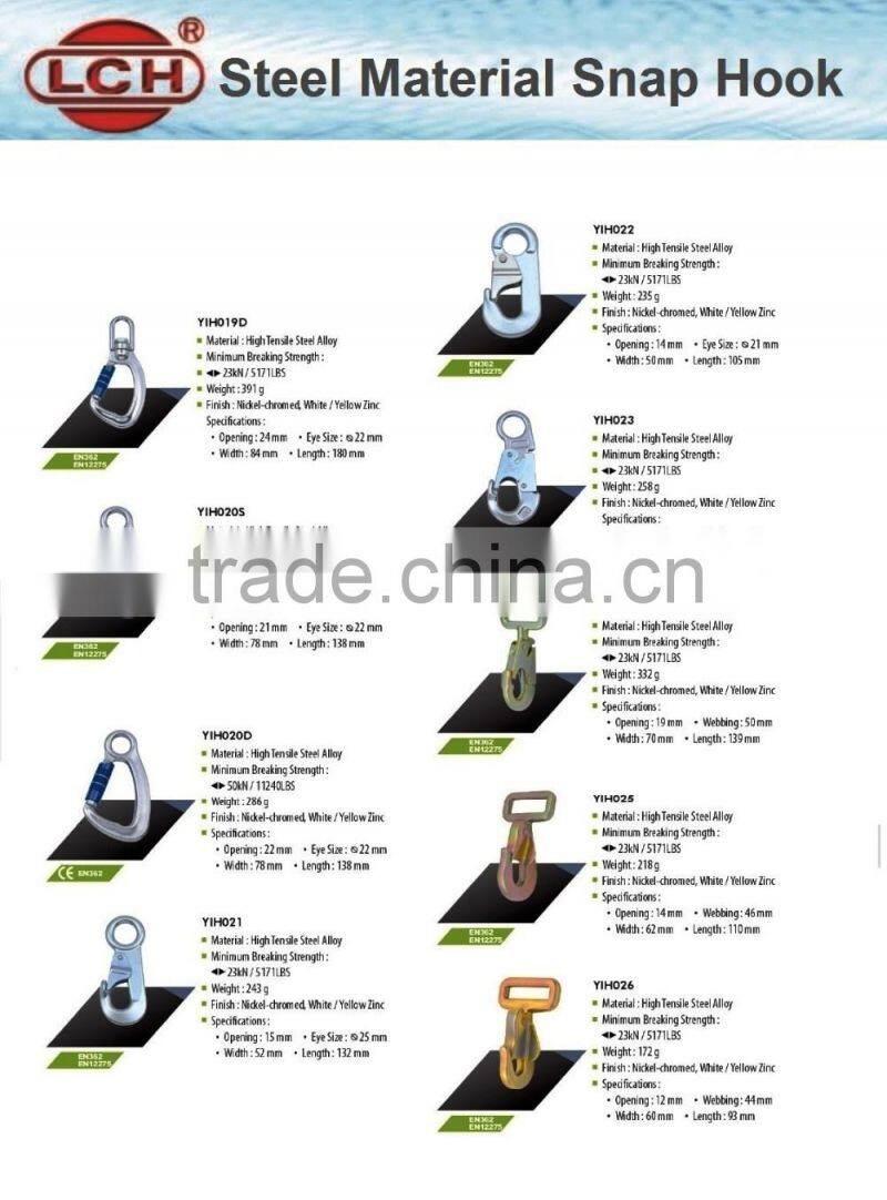 alibaba express AISI304/316 Spring Snap Hook With Screw Carbine Hook With Lock