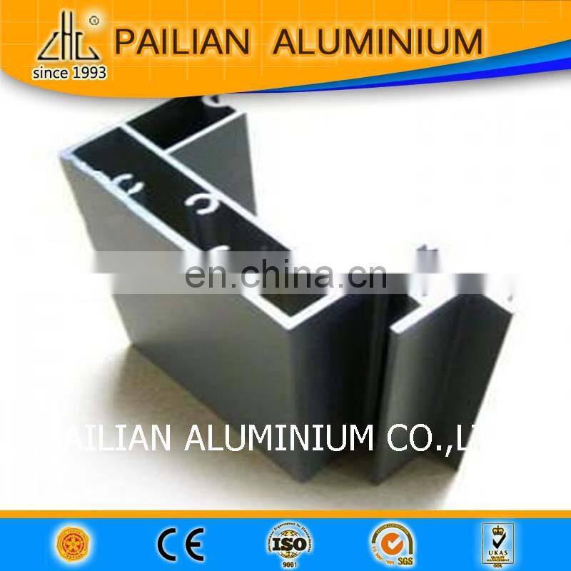 Powder coating aluminium furniture cabinet handles and Wood Grain Aluminium Frame Composite used