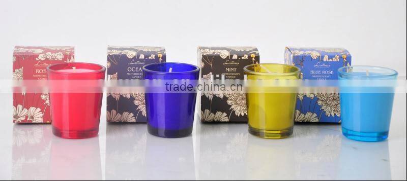 Colored scented candle soy wax paraffin wax gift set