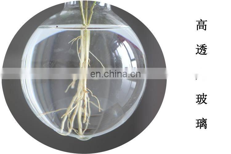 Terrarium Hydroponic Plant Vases Vintage Flower Pot Transparent Vase Wooden Frame Glass Tabletop Plants Home Bonsai Decor