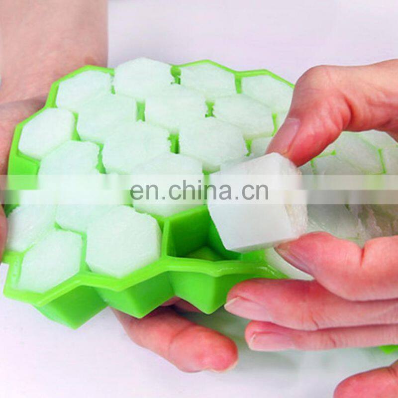 Honeycomb Ice Cube Trays with Removable Lids Silicone Ice Cube Mold