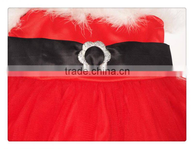 Baby plain red Christmas wedding dresses dress MY-IA0042