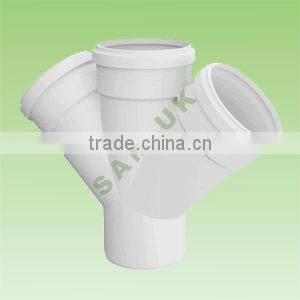 TAIZHOU FACTORY pipe fitting SKEW cross with socket