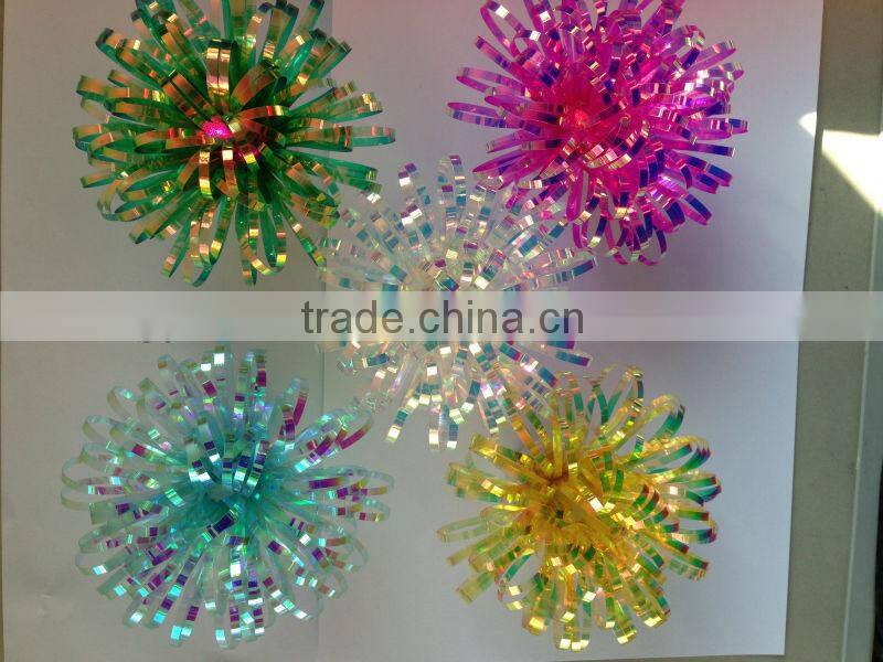 Iridescent Led Lighting Star ribbon Bow for Gift Box Decoration