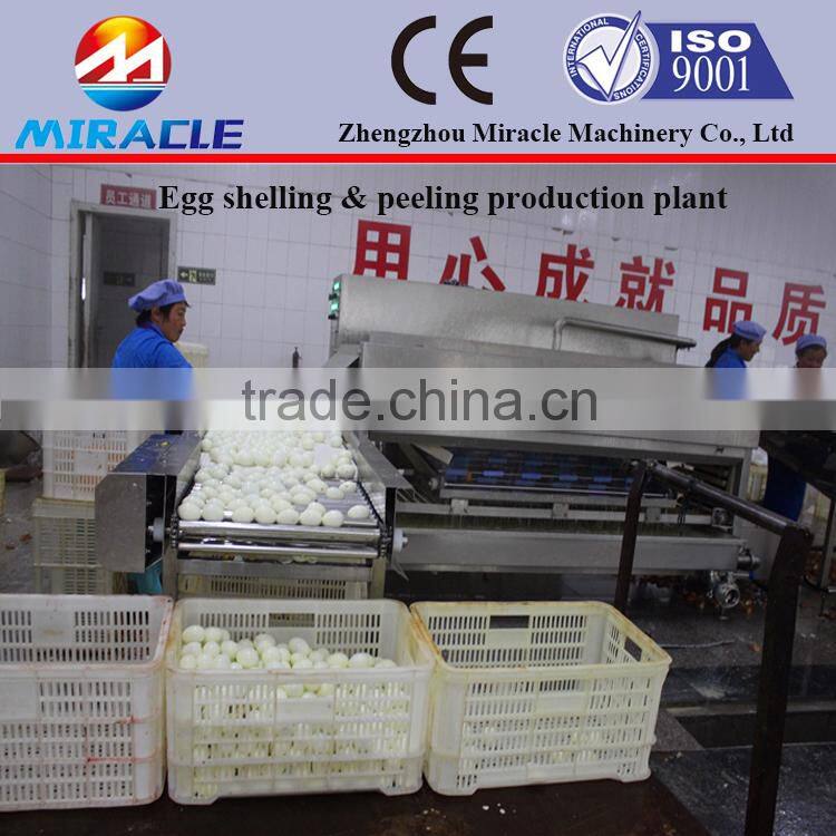 Efficiency egg shelling and peeling machine/no-scratch cooked egg sheller