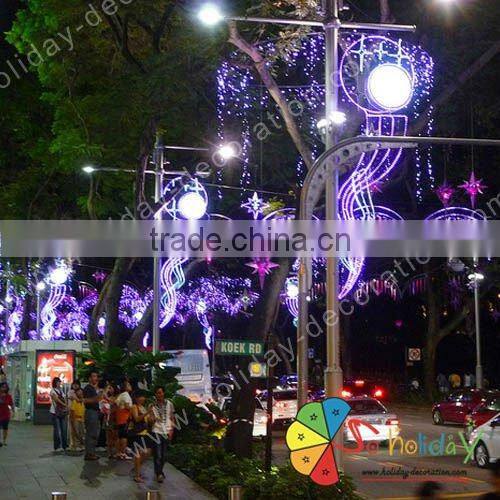 Across street light for outdoor light decoration