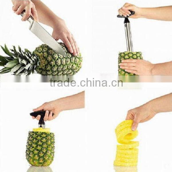 Multi-function pineapple peeler corer slicer stainless steel apple peeler corer slicer