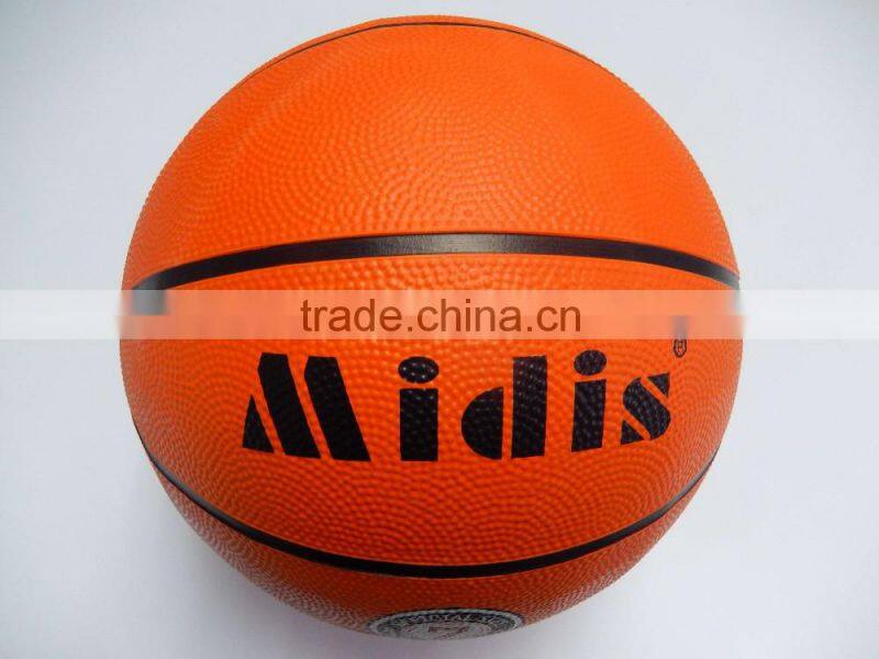 Offical quality rubber basketball size 7 for promotion