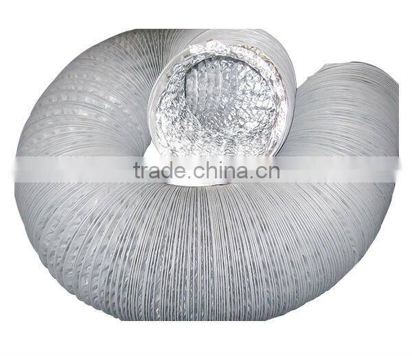 Indoor garden flexible air duct ventilation, low cost air duct