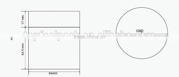 2015 hot selling Plastic Acrylic Jar for Cosmetic Cream