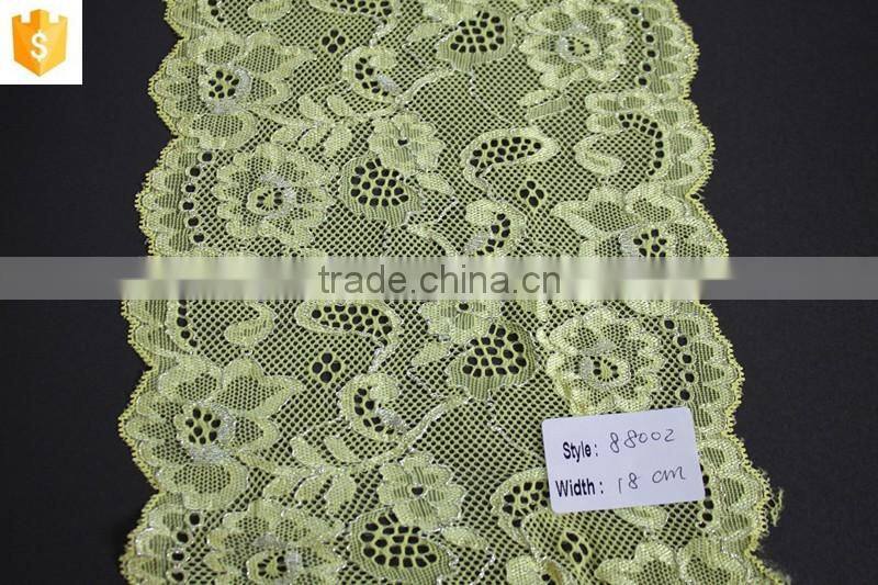 Yellow lace fabric accessory for underwear