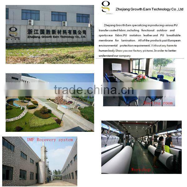 4-way stretch elastic pu synthetic leather for women's winter pants